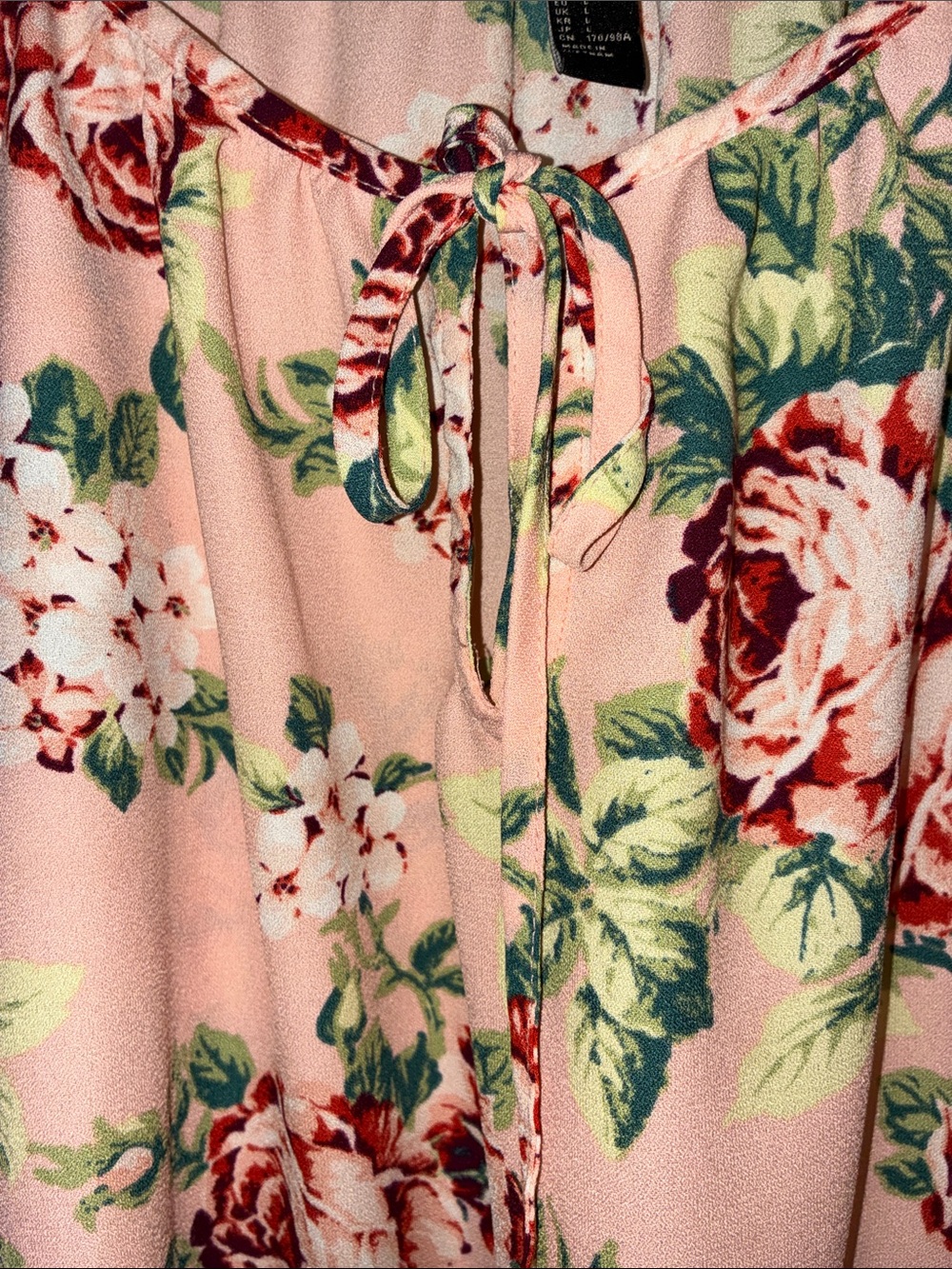 Forever 21 L Pink Floral Cold-Shoulder Camisole - Picture 8 of 15
